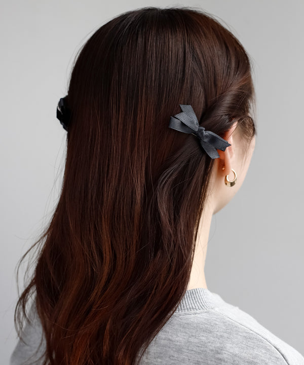 Chic Color Ribbon Mini Clips (Set of 2)