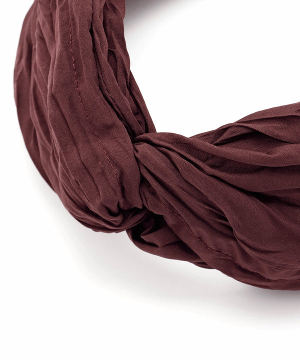 Chic color wrinkle turban