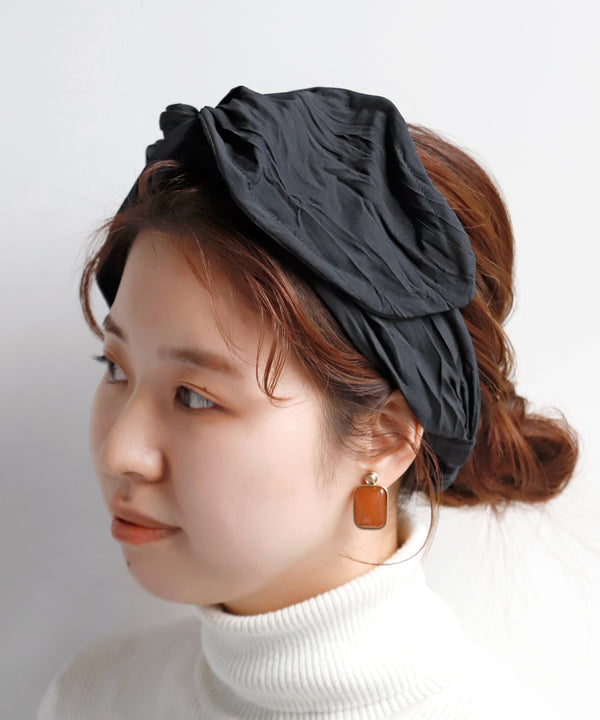 Chic color wrinkle turban