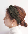 Chic color wrinkle turban