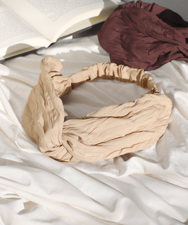 Chic color wrinkle turban