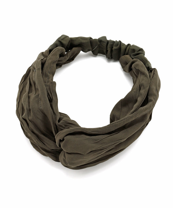 Chic color wrinkle turban