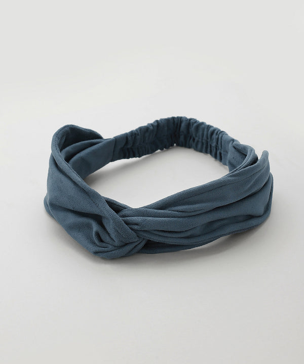 スエード調シックカラーターバン