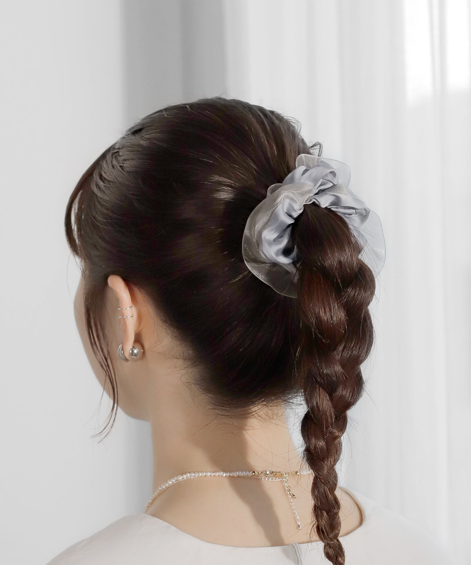 ANEMONE】サテン×オーガンジーシュシュ｜SANPO ONLINE(サンポーオンライン)