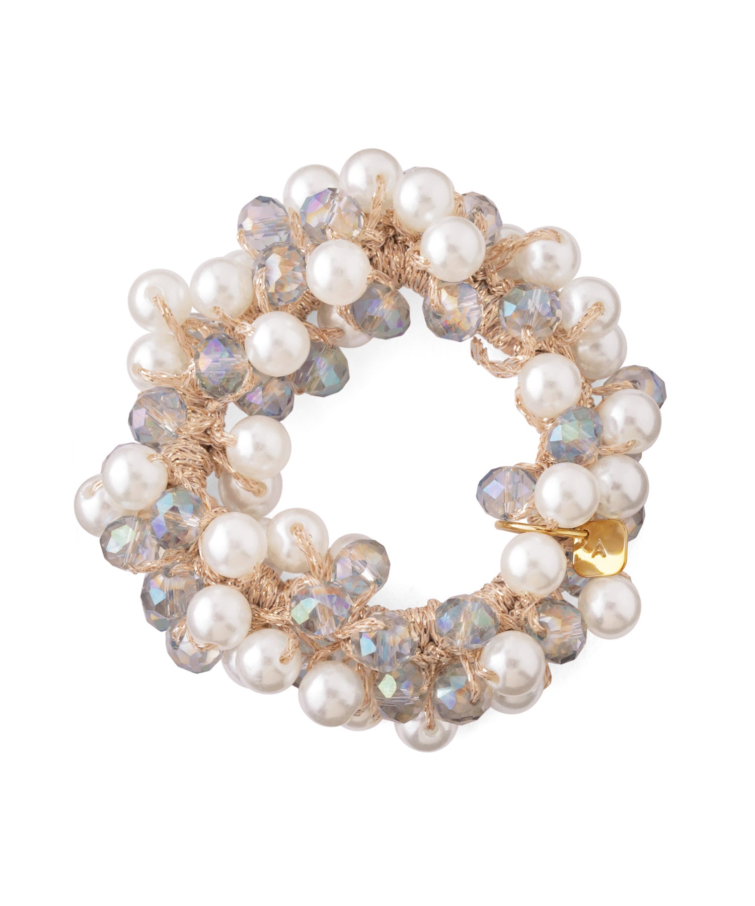 ANEMONE】パール×ビーズシュシュ｜アネモネ・シエナロゼ・ミミサン