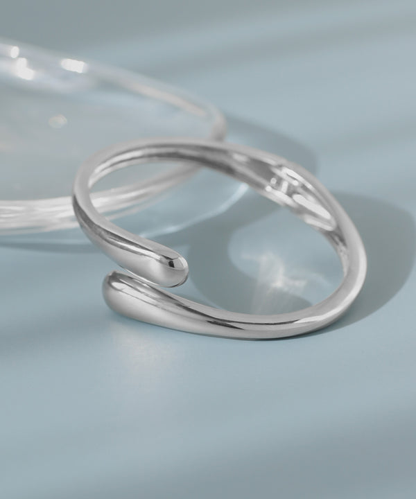 ドロップメタルラインバングル