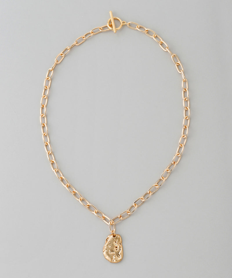 メタルプレートマンテルネックレス