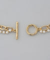 Pearl and chain mantel necklace [C]