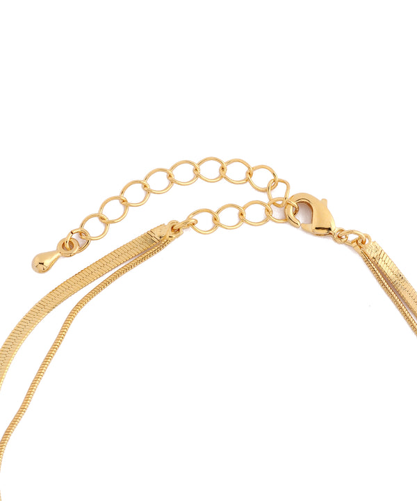 スネークチェーン２連ネックレス