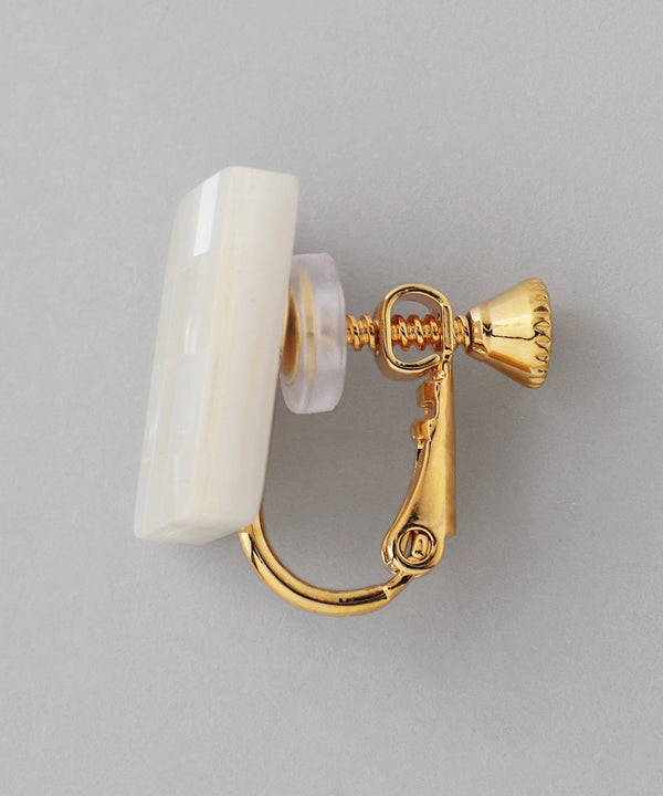 シェルスクエアイヤリング[Ownideal]