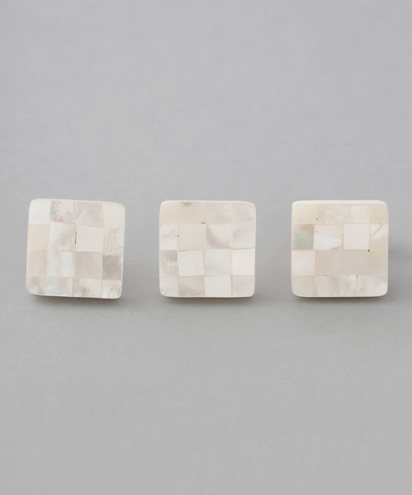 シェルスクエアイヤリング[Ownideal]