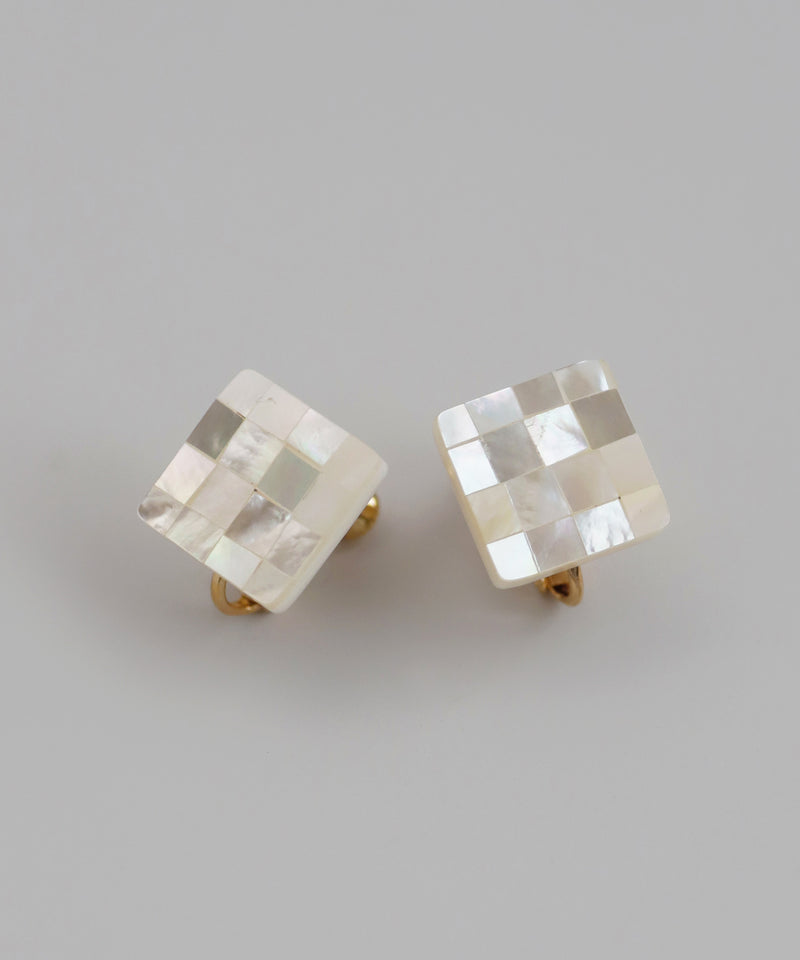 Shell Square Earrings [Ownideal]