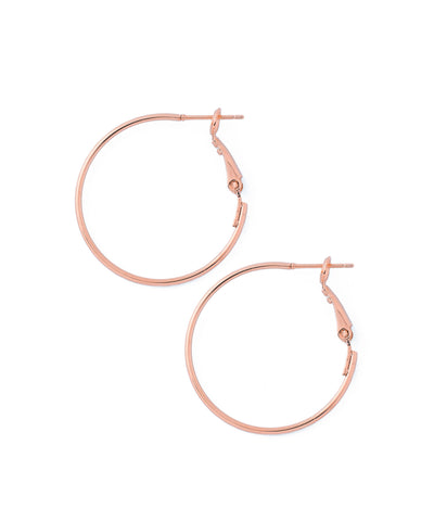Metal Hoop Earrings [S]
