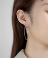 メタルフープピアス[L]