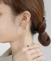 メタルフープピアス[L]