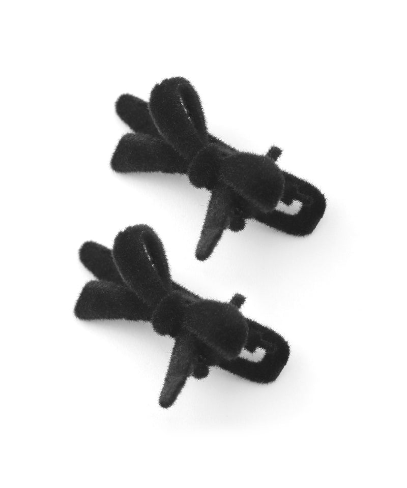 Flocked Ribbon Mini Clips (Set of 2)