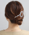 サークル×ウェーブラインのヘアピン[2本セット]
