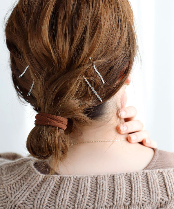 メタルデザインヘアピン［6本セット］