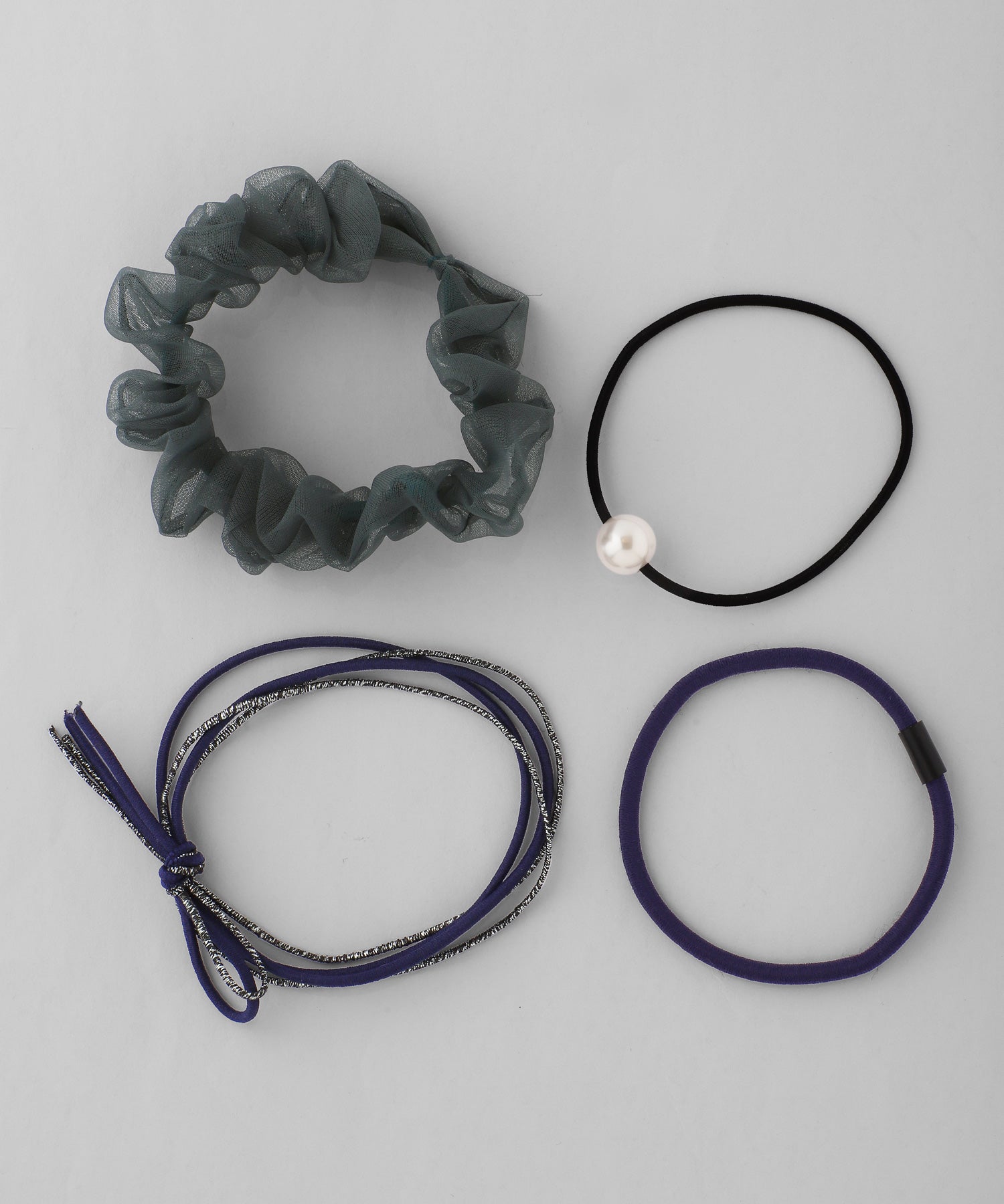 ANEMONE】シュシュ×デザインヘアゴム[4本セット]｜SANPO ONLINE