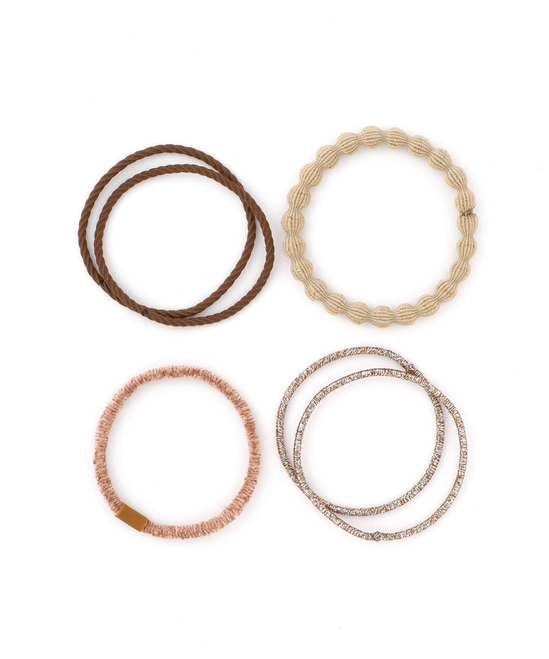 Multi-design hair ties (set of 6)