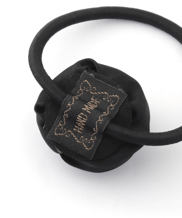 サテンローズヘアゴム