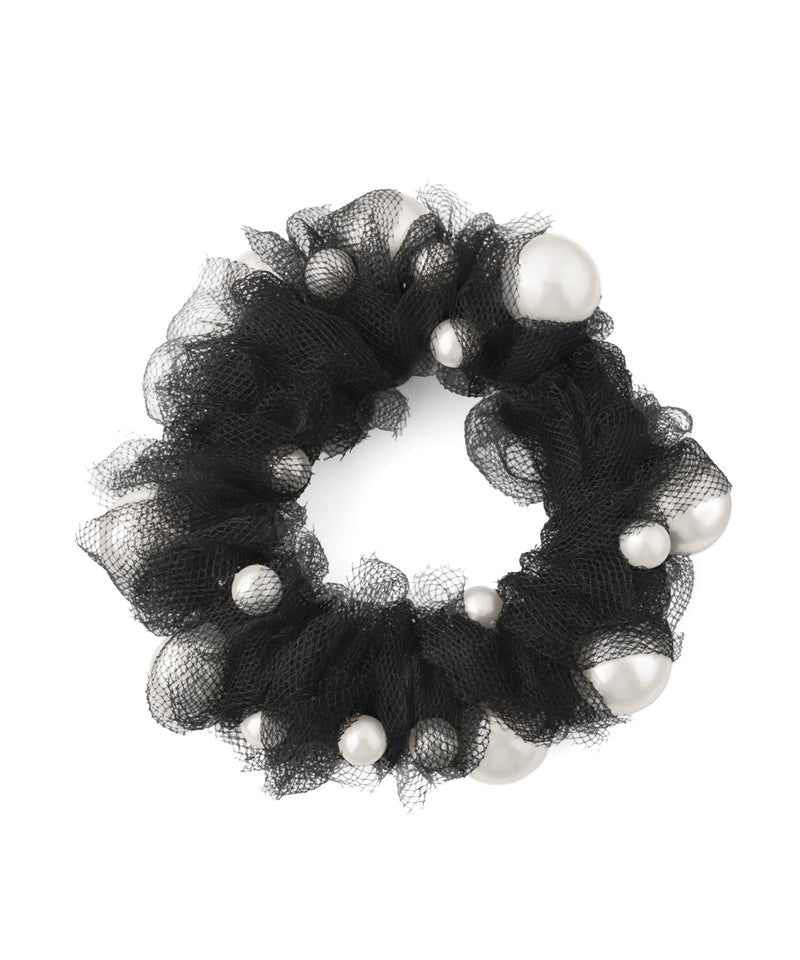 Random pearl x sheer scrunchie