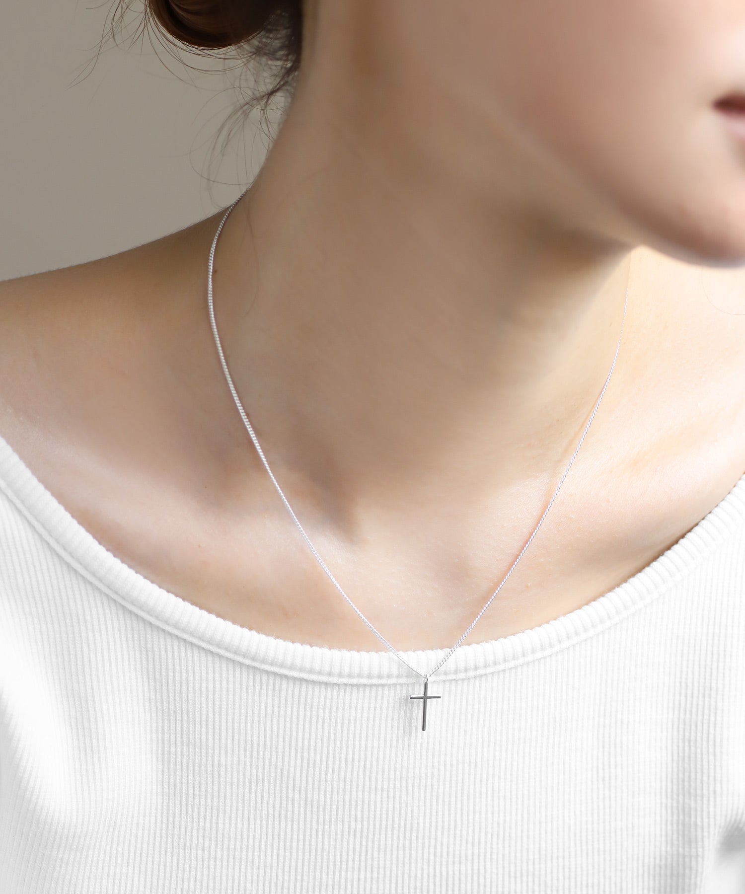 mimi33】クロスネックレス[silver925][Ownideal]｜アネモネ