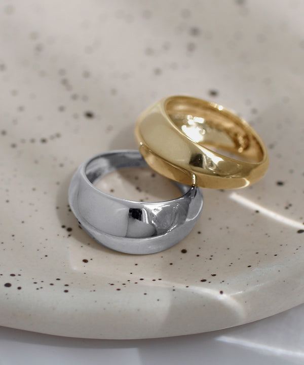 ボリュームメタルピンキーリング