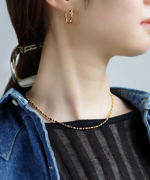 Cylinder Ball Chain Necklace