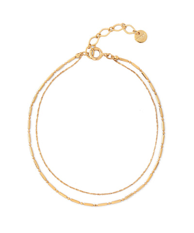 2連チェーンブレスレット