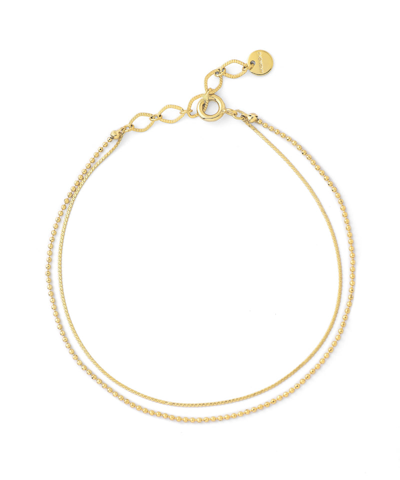 2連チェーンブレスレット