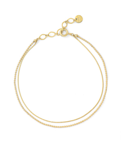 2連チェーンブレスレット