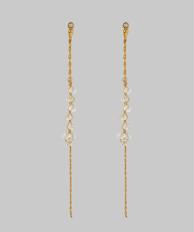 Chain and beaded earrings
