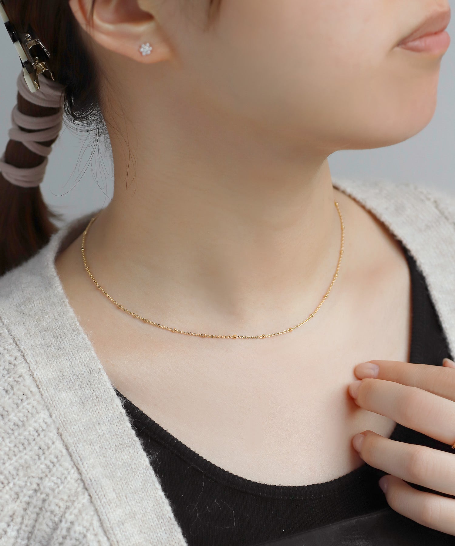 ANEMONE】グリッターチェーンネックレス｜SANPO ONLINE(サンポー