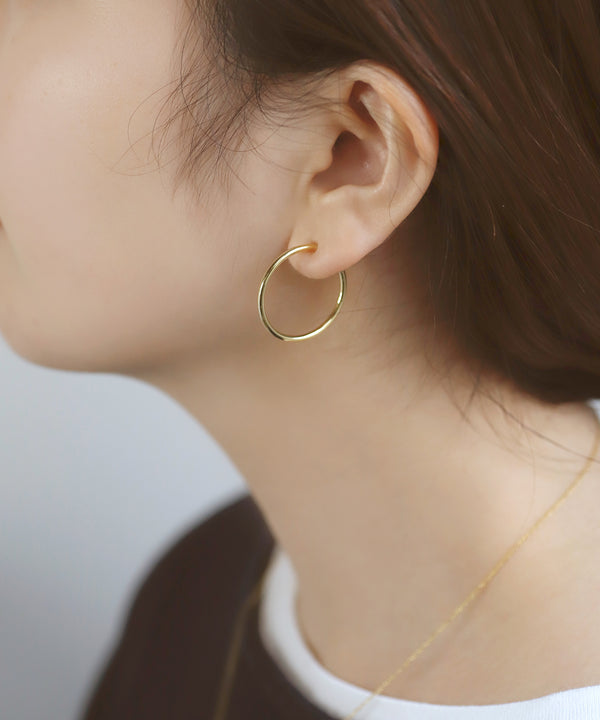 metal hoop earrings