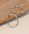metal hoop earrings