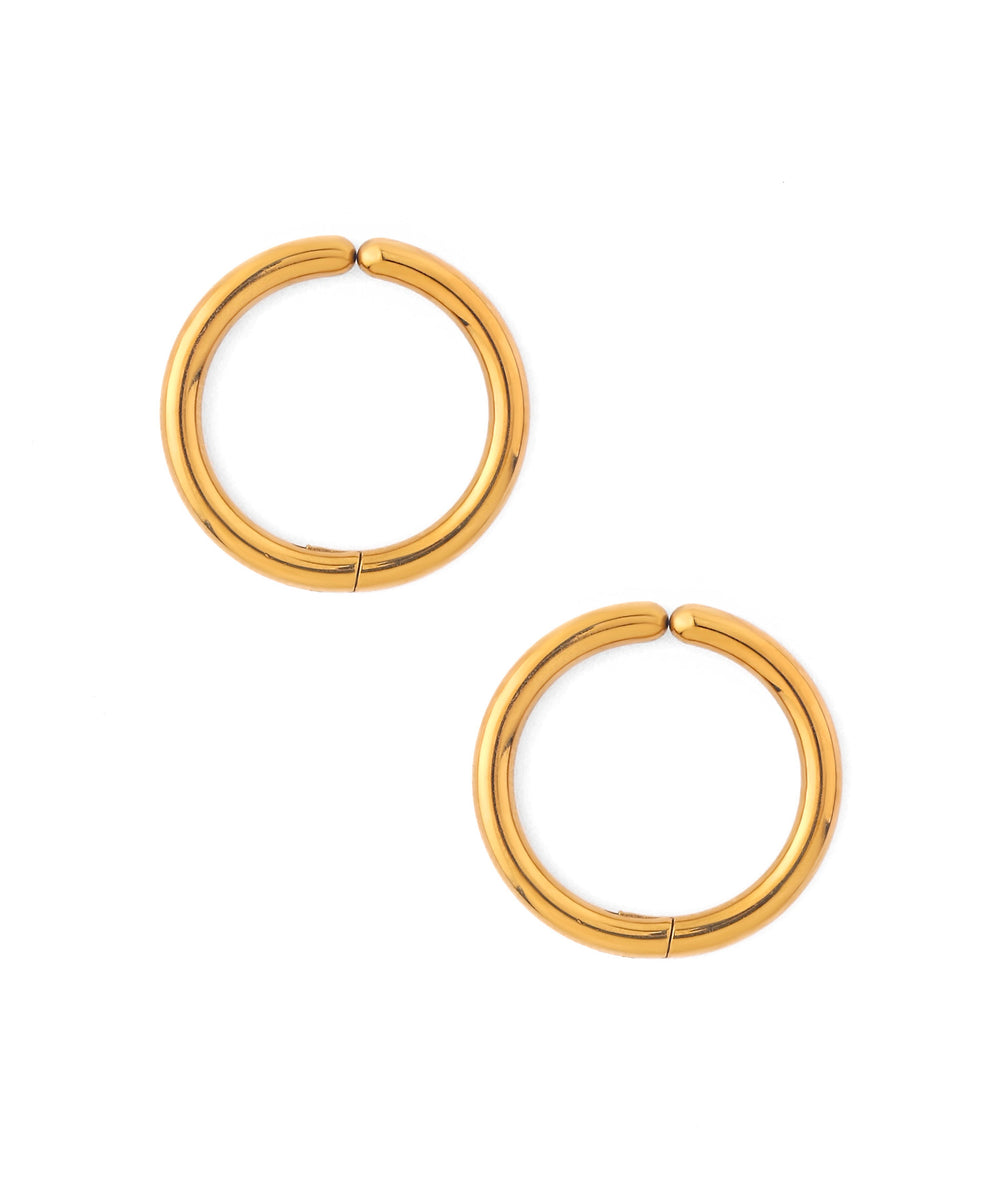 [mimi33] Metal Hoop Earrings [Stainless Steel] [Basic] | Anemone ...