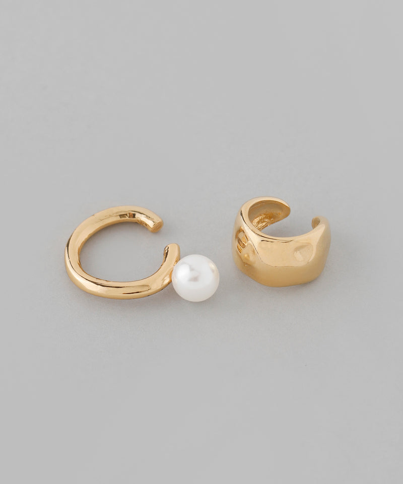 Pointed Pearl Ear Cuffs (Set of 2)