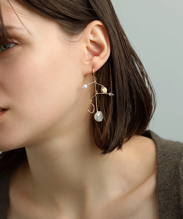 Pearl multi-design earrings [Sheerchic]