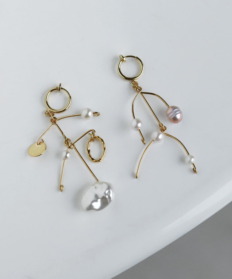 Pearl multi-design earrings [Sheerchic]