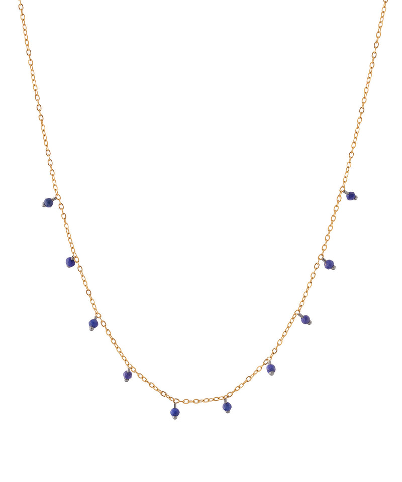 [Stainless Steel] Gemstone Station Necklace