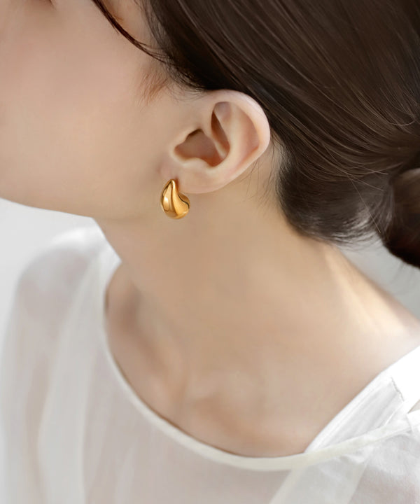 【ステンレス】メタルドロップピアス