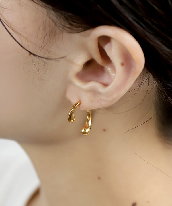 【ステンレス】ドロップラインバックキャッチピアス