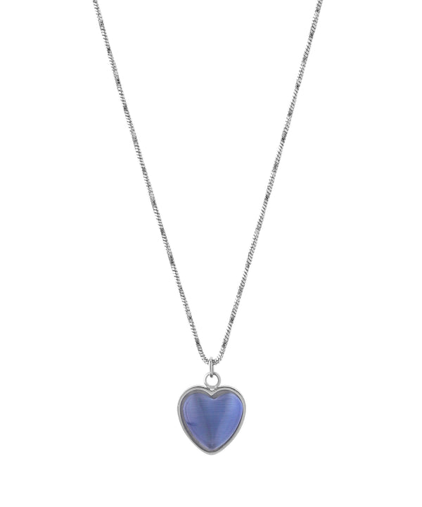 ANEMONE】【ステンレス】ハートストーンネックレス｜アネモネ