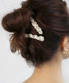 Multi-pattern cloud hair clip [A] [Set of 2]
