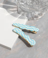 Multi-pattern cloud hair clip [A] [Set of 2]