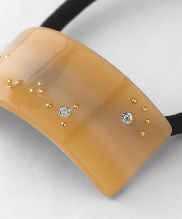 スクエアプレートヘアゴム[Stella]