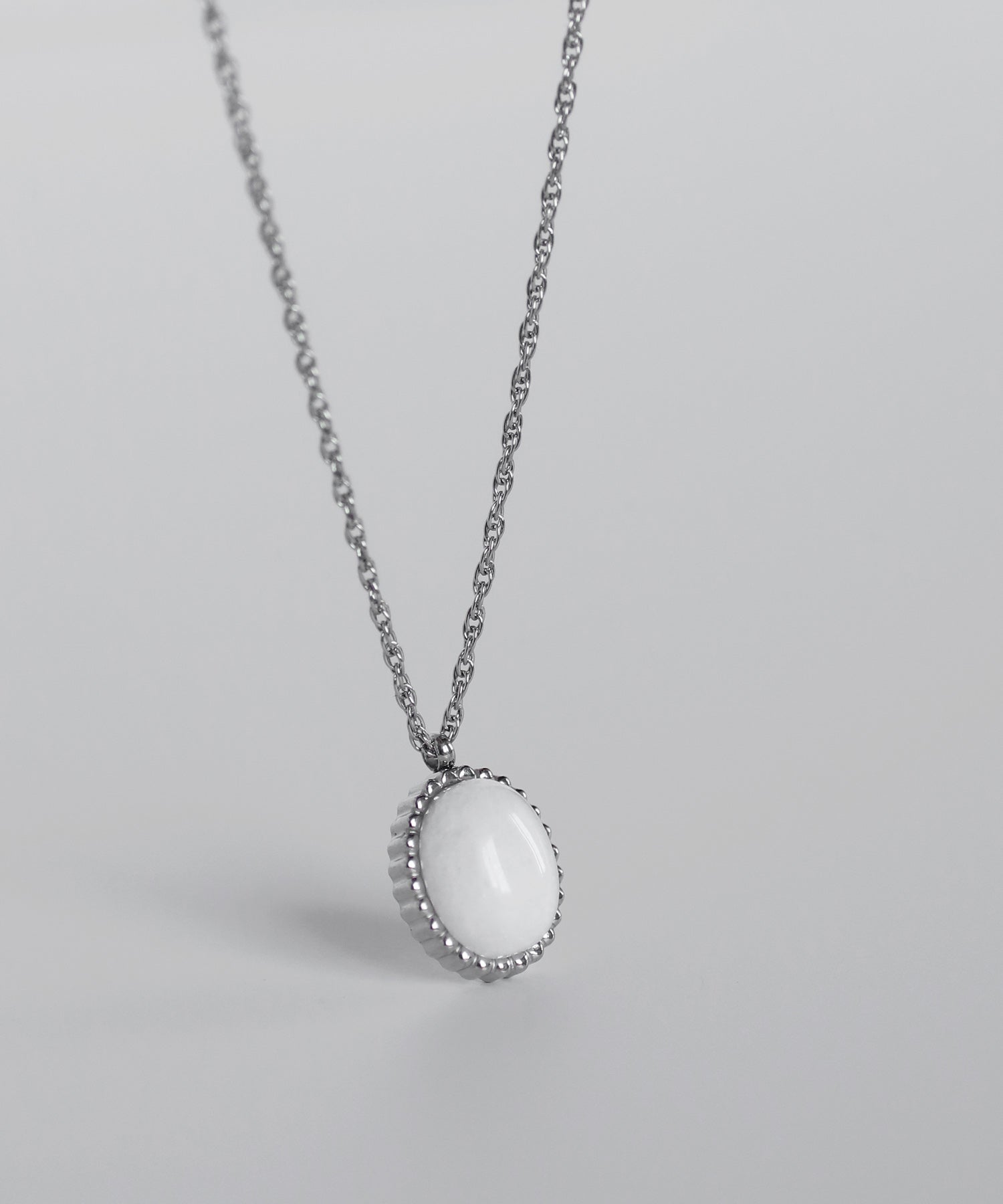 mimi33】【ステンレスIP】ストーンネックレス[Ownideal]｜アネモネ