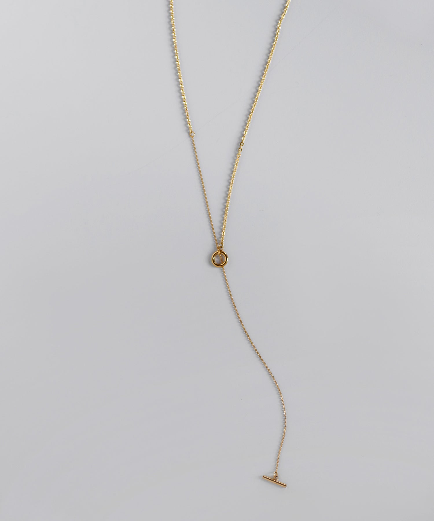 M.U.L. チェーンラリエットネックレス ・マットゴールド M.U.L. チェーンラリエットネックレス ・マットゴールド M.U.L.