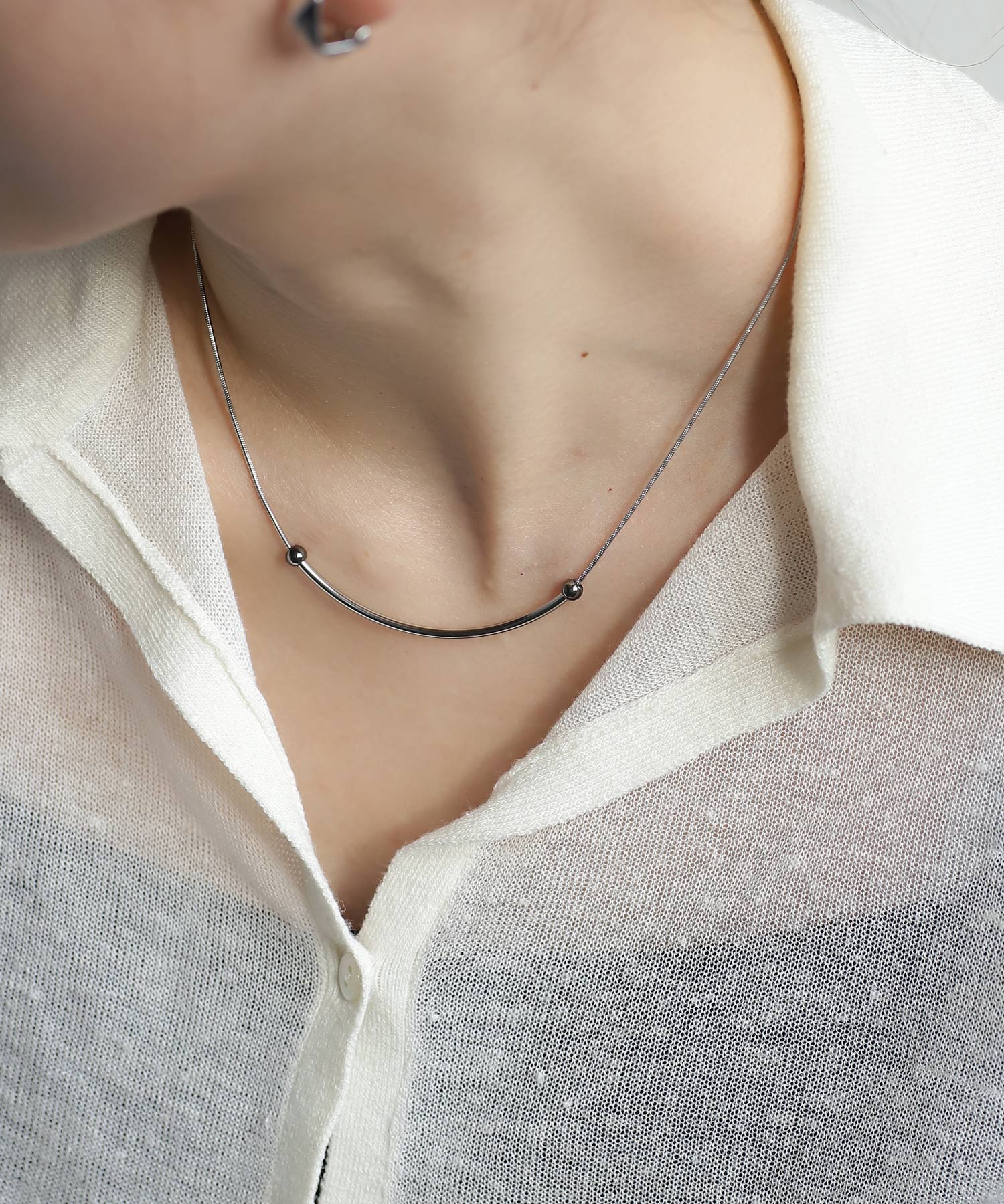 mimi33】カラビナモチーフ2WAYネックレス[ステンレス][Ownideal